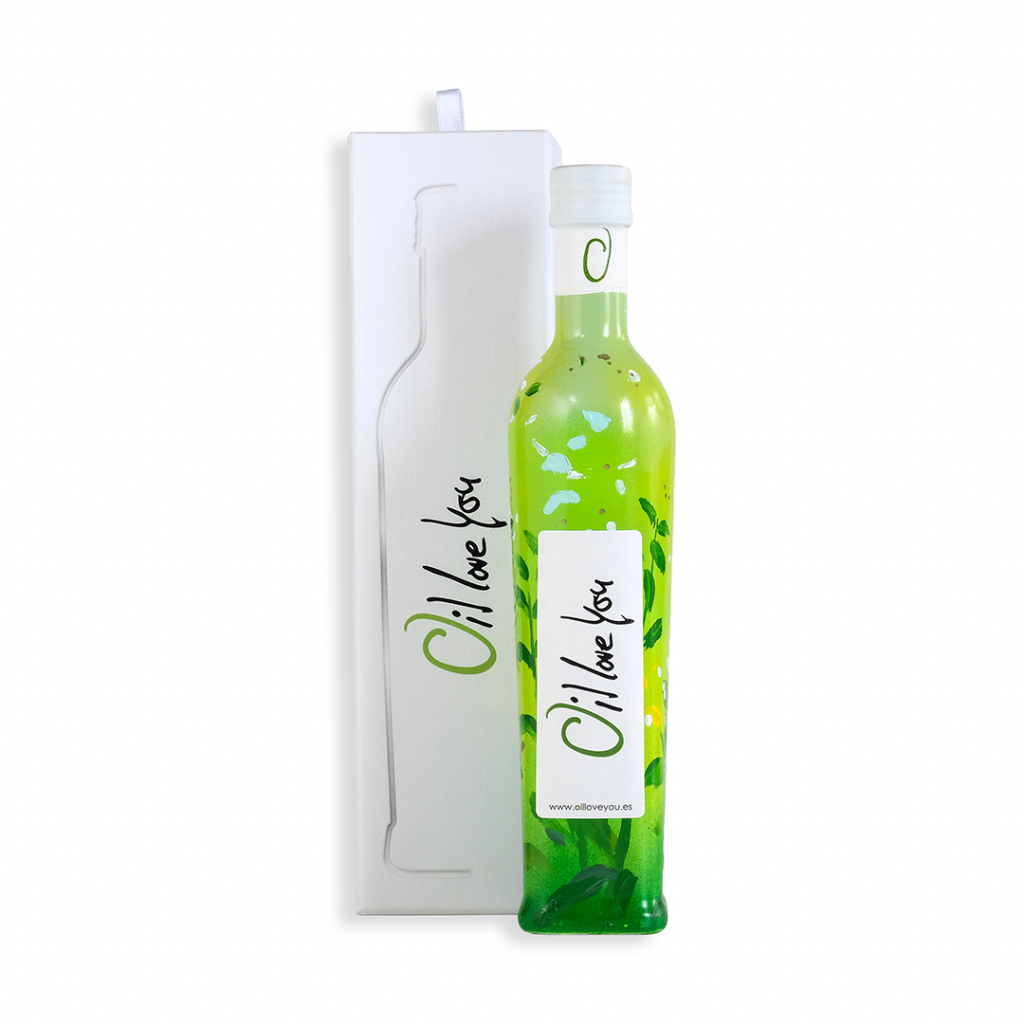 Botella AOVE Colección EL SABOR DEL ARTE - ABRIL - Oilloveyou DESTACADA