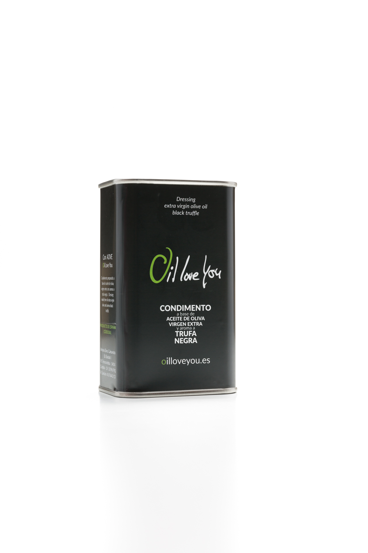 Can of EVOO Oil Love You flavored with black truffle 250 ml oilloveyou (1)