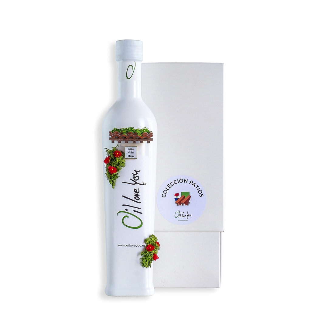 EVOO Bottle PATIOS DE CORDOBA Collection - TEJADO- Oilloveyou TOP